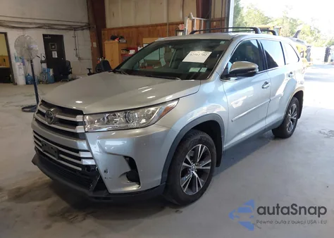 2019 Toyota Highlander Le Plus z USA, uszkodzony, nr VIN 5TDBZRFHXKS926518